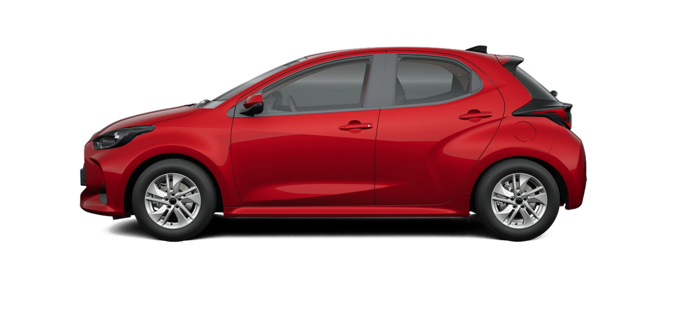 Toyota Yaris HB Rojo Metalizado vista 1