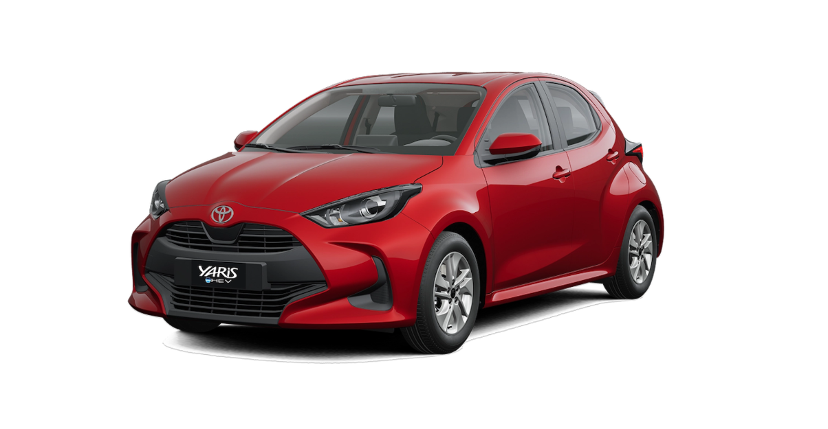 Toyota Yaris HB Rojo Metalizado vista 2