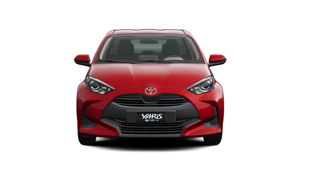 Toyota Yaris HB Rojo Metalizado vista 3