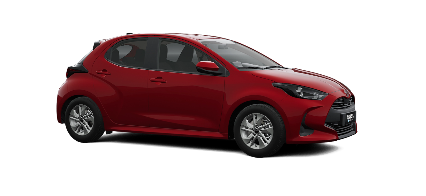 Toyota Yaris HB Rojo Metalizado vista 4