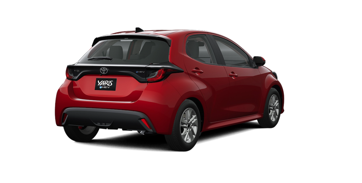 Toyota Yaris HB Rojo Metalizado vista 2
