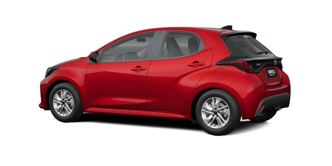 Toyota Yaris HB Rojo Metalizado vista 4